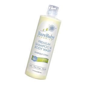 img 4 attached to 👶 Organic Baby Shampoo & Body Wash - Aloe, Cucumber, Citrus Essential Oils - Gentle, Tear-Free, Eczema-Friendly - No Parabens, Dyes, Gluten, or Sulfates - 17.9 oz