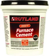 🔥 long-lasting and versatile rutland furnace cement 16 black: ideal for all high-heat applications logo