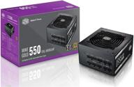 💪 блок питания cooler master mwe gold 550 вт с полностью модульной конструкцией 80 plus gold, компактный, с бесшумным вентилятором 120 мм, плоскими и гибкими кабелями, гарантией на 5 лет. логотип