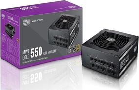 img 4 attached to 💪 Cooler Master MWE Gold 550W Full Modular 80 Plus Gold Compact PSU with Silent 120mm Fan, Flat & Flexible Cables, 5-Year Warranty