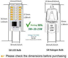 img 3 attached to 💡 Efficient Dimmable Bi-Pin LED: 20W 25W Halogen Equivalent