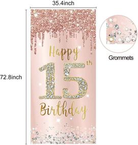 img 3 attached to Birthday Decorations Backdrop Supplies Background Event & Party Supplies
