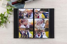 img 2 attached to Potricher Leather Photo Album 4X6 300 Photos For Family Wedding Anniversary Baby Vacation (Dark Blue