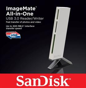 img 1 attached to 📸 Enhanced SanDisk ImageMate USB 3.0 All-In-One Reader/Writer SDDR-289-X20, in Stylish White