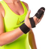 🤟 braceability two finger immobilizer - hand & buddy splint for joint injuries, finger extension, sprains & contractures - straighten middle, index & pinky knuckles (size m) logo