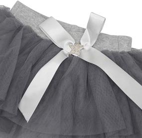 img 3 attached to 👧 KISBINI Girls Footless Leggings: Adorable Tutu Skirt with Bowknot Accent - Cotton Pantskirt Combo