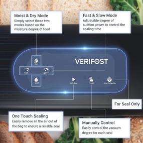 img 3 attached to 🔒 Ultimate 6 In 1 Pro Vacuum Sealer Machine - Preserve Food with Bags and Rolls - Wet Food Mode, Strong Suction, Consecutive Sealing, Perfect for Sous Vide