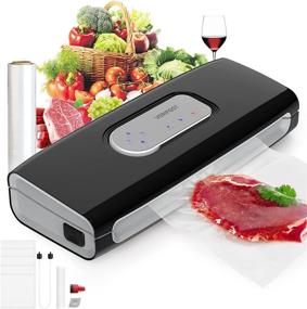 img 4 attached to 🔒 Ultimate 6 In 1 Pro Vacuum Sealer Machine - Preserve Food with Bags and Rolls - Wet Food Mode, Strong Suction, Consecutive Sealing, Perfect for Sous Vide