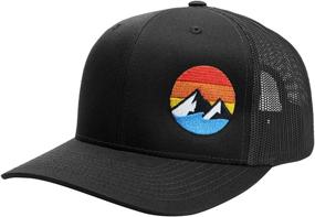 img 4 attached to 🧢 WUE Trucker Hat - Snapback Hats for Men - Perfect for Outdoor Exploration