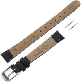 img 1 attached to Gilden Water-Resistant Oilskin Leather Ladies Watch Strap - 10-14mm MSW63