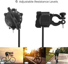 img 3 attached to 🚴 SONGMICS Magnetic Bike Trainer Stand - Noise Reduction Wheel, Black USBT003B01