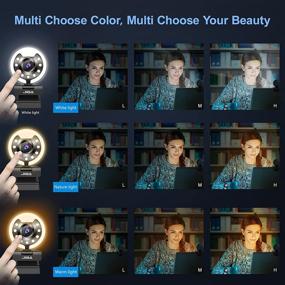 img 3 attached to JIGA Вэб-камера 1080P с микрофоном, автофокусом и настраиваемой цветовой подсветкой - Идеально подходит для YouTube, Skype, Zoom, Twitch, OBS, Xsplit и видеовызовов - В комплекте идет металлический тренога для легкой установки