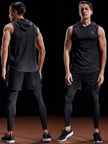 img 1 attached to Men's Neleus Active Muscle Hoodies for Workout and Athletics