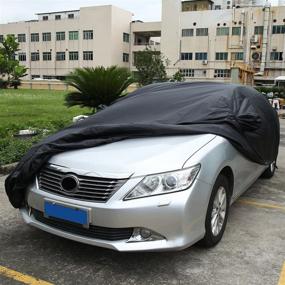 img 3 attached to 🚗 3XL Car Cover Waterproof All Weather - Full Car Cover Rain Sun Protection, Universal Fit for Sedan 490 x 180 x 160cm