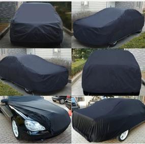 img 1 attached to 🚗 3XL Car Cover Waterproof All Weather - Full Car Cover Rain Sun Protection, Universal Fit for Sedan 490 x 180 x 160cm