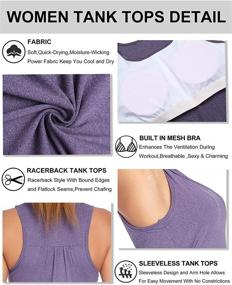 img 1 attached to Heledok Removable Padded Camisoles Racerback