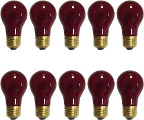 img 4 attached to 💡 Royal Designs Clear Glass Red Incandescent A15 Light Bulbs - Set of 10 (10 Piece)