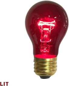 img 2 attached to 💡 Royal Designs Clear Glass Red Incandescent A15 Light Bulbs - Set of 10 (10 Piece)