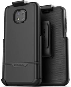 img 4 attached to 📱 Rugged Belt Clip Case for Moto G Power 2021 (Rebel) – Full Body Military Grade Cover with Holster, Black (Motorola G Power 2021 ONLY)