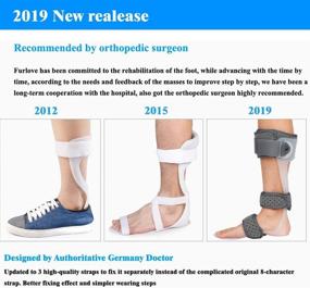 img 1 attached to 🦶 AFO Foot Drop Brace - Ankle Foot Orthosis Support for Postural Correction (Right/L)