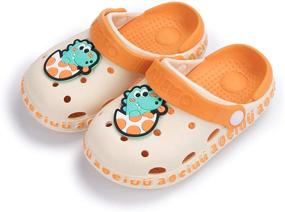 img 2 attached to 👟 Comfortable and Stylish Sawimlgy US Backstrap Lightweight Slippers for Boys' - Perfect Clogs & Mules Shoes
