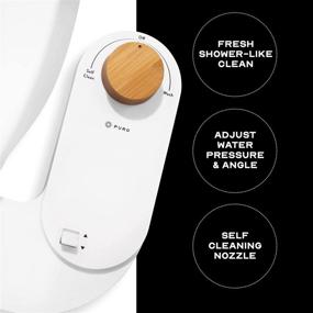 img 2 attached to Adjustable Water Pressure and Angle Control Bidet Attachment - Puro Fresh Water Toilet Seat Attachment - Easy 10 Min Installation