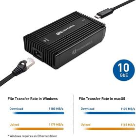 img 2 attached to 🔌 Адаптер Cable Matters Thunderbolt 3 10G Ethernet: сертифицирован с поддержкой NBASE-T | Не подходит для портов USB-C без логотипа Thunderbolt