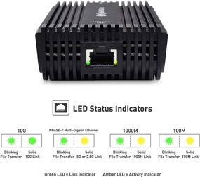 img 1 attached to 🔌 Адаптер Cable Matters Thunderbolt 3 10G Ethernet: сертифицирован с поддержкой NBASE-T | Не подходит для портов USB-C без логотипа Thunderbolt