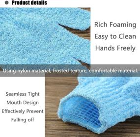 img 2 attached to Exfoliating Gloves Colors Cleansing Massage