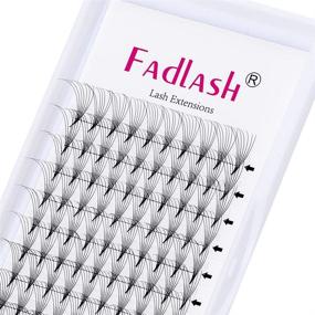 img 4 attached to 👁️ Professional Point Eyelash Extensions - 7D 0.07 Premade Fans, Middle Long Stem Volume Lash Extensions - 15mm Length (7D-0.07-C)