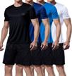 hibety workout athletic moisture 4p black sports & fitness for team sports logo