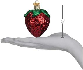 img 1 attached to 🍓 Exquisite Old World Summer Strawberry Glass Blown Ornaments for Christmas Tree (28106)