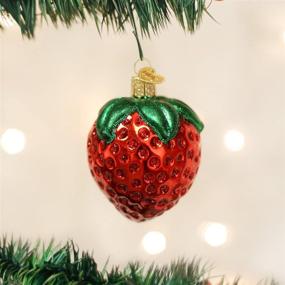 img 2 attached to 🍓 Exquisite Old World Summer Strawberry Glass Blown Ornaments for Christmas Tree (28106)