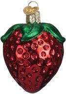 🍓 exquisite old world summer strawberry glass blown ornaments for christmas tree (28106) логотип