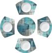 turquoise placemats centerpiece resistant decoration logo