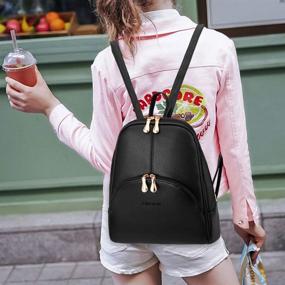 img 1 attached to 🎒 Кожаные рюкзаки Nevenka | Плечевые женские сумки и кошельки | Модные рюкзаки