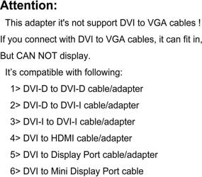 img 1 attached to 🔌 Адаптер углового типа DVI-I (женский) к DVI-D (мужской): эффективное соединение ваших устройств с легкостью