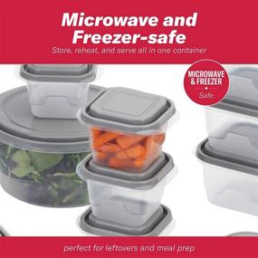 img 1 attached to 📦 Clear/Grey GoodCook EveryWare 60-Piece BPA-Free Plastic Food Storage Container Set