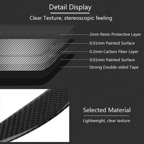 img 1 attached to 🚗 GZYF Carbon Fiber Headlight Eyebrow Eyelid Cover Trim: Perfect Fit for BMW 3 Series F30 (2013-2017)