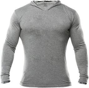 img 3 attached to 💪 Ultimate Bodybuilding Long Sleeve Sweatshirts: High-Performance Polyester Fabrics for Unmatched Results