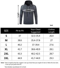 img 1 attached to 💪 Ultimate Bodybuilding Long Sleeve Sweatshirts: High-Performance Polyester Fabrics for Unmatched Results