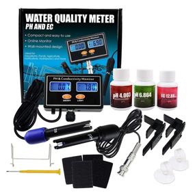 img 1 attached to 🐠 Highly Accurate 0-14 pH & 0-19.99Ms Conductivity Monitor for Aquariums & Hydroponics