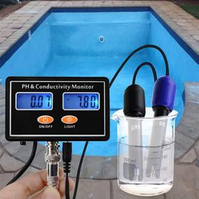 img 3 attached to 🐠 Highly Accurate 0-14 pH & 0-19.99Ms Conductivity Monitor for Aquariums & Hydroponics