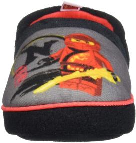 img 3 attached to 🧦 LEGO Ninjago Slippers featuring Kai and Lloyd, Convenient Slip-On Slippers for Kids, Sizes 9/10 (Little Kid) to 2/3 (Big Kid)