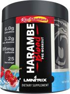 💪 maximize your performance with harambe blood - red starblast preworkout powder for men & women - 350g logo