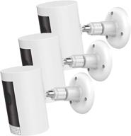 🔒 enhanced security: 3 pack adjustable wall mount & ceiling mounting kit for ring stick up cam/indoor cam/battery cam logo