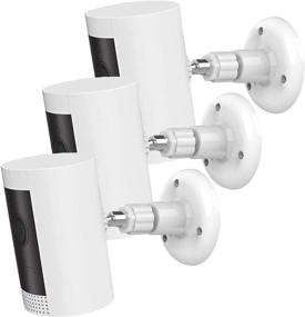 img 4 attached to 🔒 Enhanced Security: 3 Pack Adjustable Wall Mount & Ceiling Mounting Kit for Ring Stick Up Cam/Indoor Cam/Battery Cam