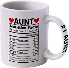 img 4 attached to 👩 Aunt Christmas Gifts and Aunt Mugs, Perfect Gifts for Aunts, Hilarious Best Aunt Ever Gift/Cup for Coffee/Tea from Niece/Nieces