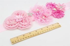 img 1 attached to 🌸 Floral Fall Chic Maternity Sash: Stunning Newborn Photo Prop & Bridal Rhinestone Belt - SH-01