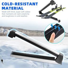 img 2 attached to 🏔️ YITAMOTOR 30" Aluminum Universal Car Roof Ski Rack Snowboard Racks – Effective and Versatile Snowboard Carrier for Cars